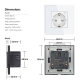 Cross-border foreign trade smart WiFi socket tuya European gauge remote wireless control smart wall socket home concealed