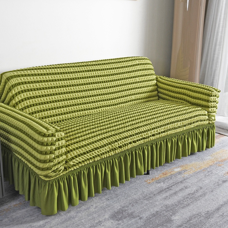 Nueva funda de sofá de lujo ligero, funda de sofá elástico grueso de gasa de espuma, funda universal todo incluido anti-agarre de gato, cuatro estaciones universales