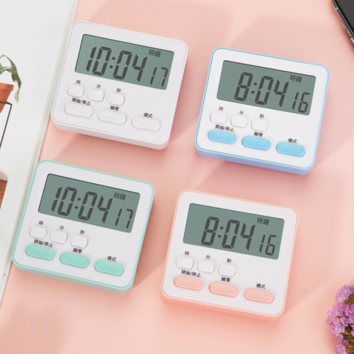 Kitchen timer, student and child-specific timer, multi-functional reminder, countdown alarm clock, time manager