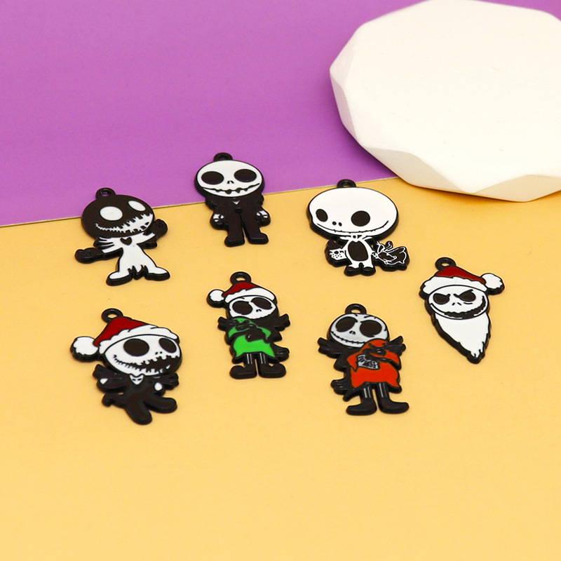 36g Weight Pendant Jewelry Making Type 15*32mm, 16*32mm, 18*33mm Jewelry Making Size DIY Jewelry Accessories Classification 10 PCS/Package Quantity Alloy Material Halloween Festival Ghost Pattern Enamel Design Cute, Funny Style 10 PCS/Package 15*32mm 16*32mm 18*33mm Alloy Ghost Pendant 2