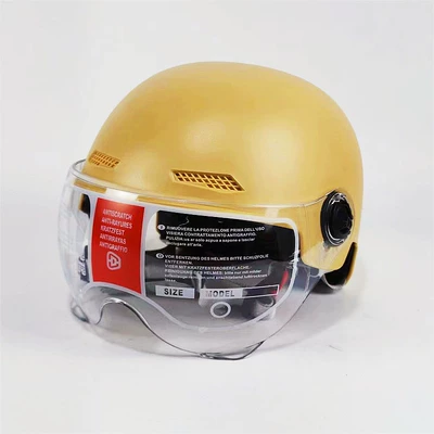 wholesale, Motosiklet kaskı (dəbilqə) - golden-transparent-short-mirror