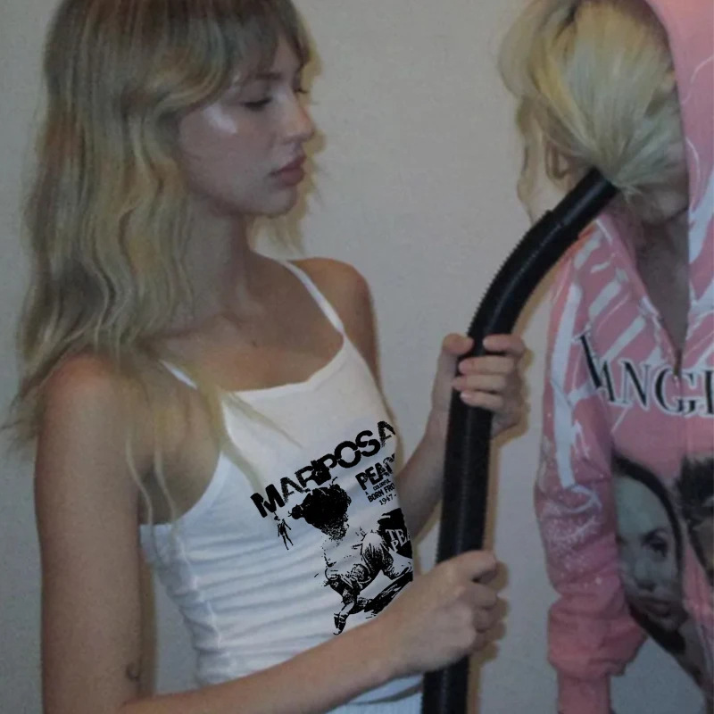 European and American Street Hottie Y2K Slim Halterneck Vest Off Star Icon Women's Top Summer 2025 Cross-Border