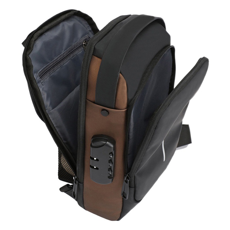 Men's Chest Bag Cross-border Wholesale New Style Simple Trendy Multi-purpose Backpack Sports Casual Lightweight Splash-proof Crossbody Bag