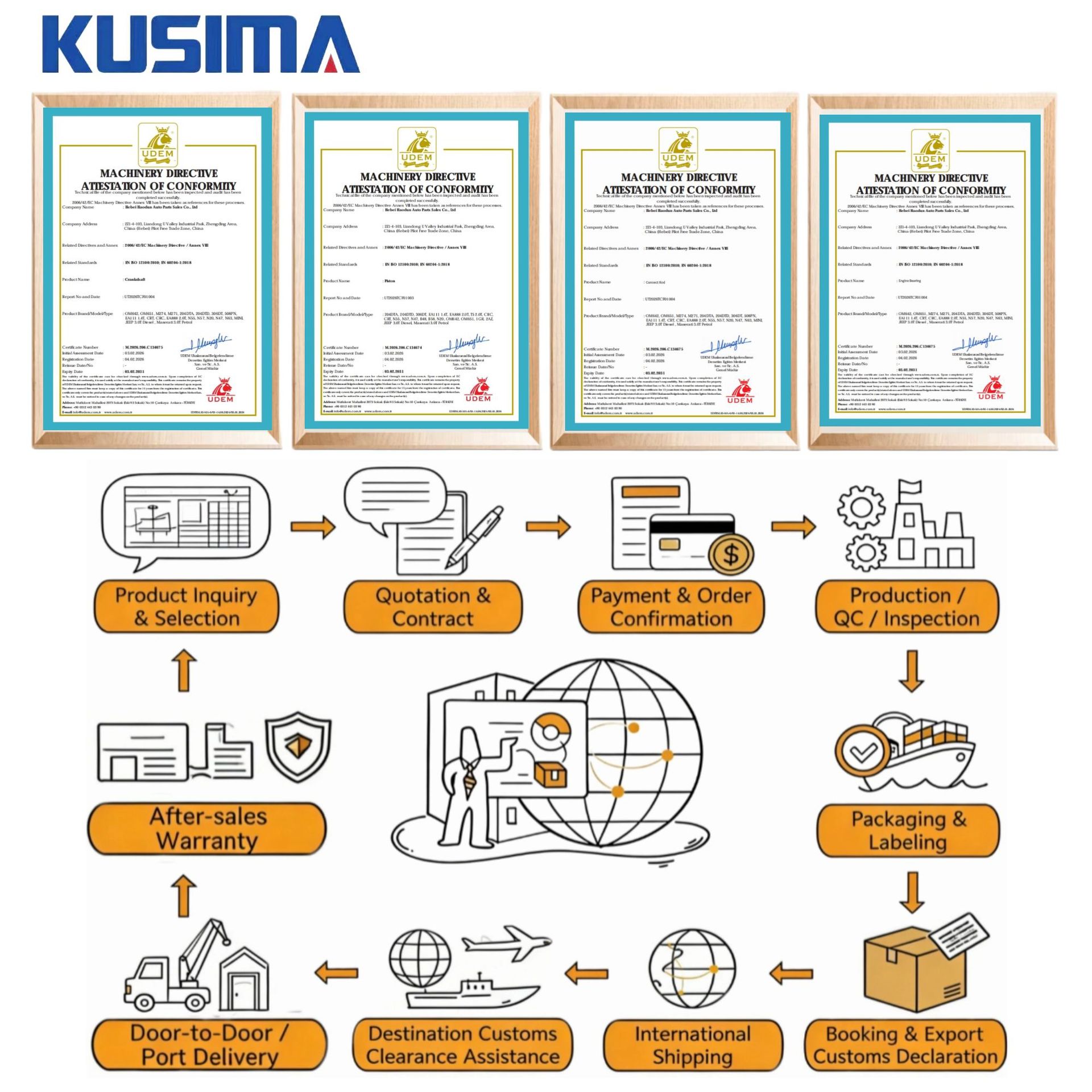 Forged Piston Components Suitable for Land Rover Jaguar Aj20D6 Aj300 Diesel Engine Kusma High Performance