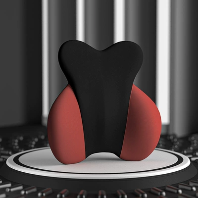 Pillow, Neck Pillow, Factory Direct – Headrest - p069-black-and-red-waistrest