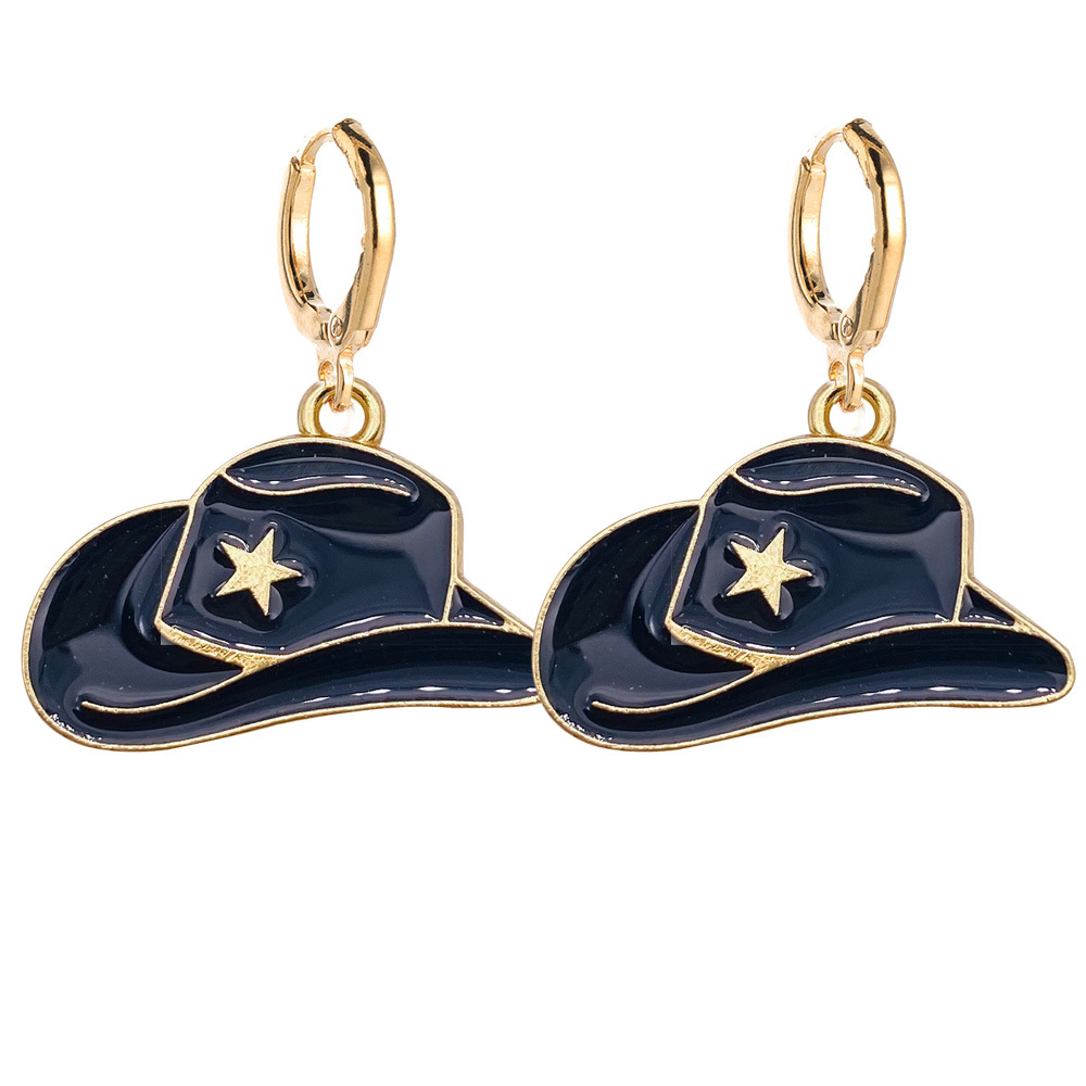 Geometric Pattern Wholesale Jewelry Cartoon Style Geometric Alloy Enamel Drop Earrings