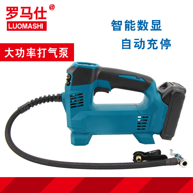 无线充气泵车载充电打气泵汽车用小型便携式锂电池轮胎电动打气机