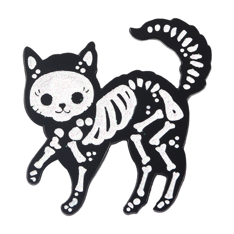 Cute Cat Arylic Enamel Unisex Brooches display picture 4