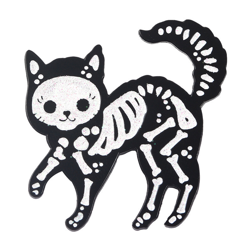 Lindo Gato Arílico Esmalte Unisexo Broches display picture 4