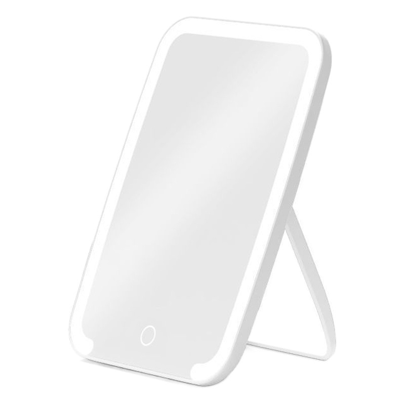 LED luz Europea maquillaje espejo escritorio plegable maquillaje espejo con luz relleno luz escritorio vestidor espejo estudiante espejo