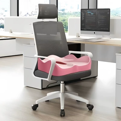 Long Sitting Artifact, Seat cushion, seat cover - double-pink-color-matching-hollow-and-breathable