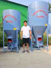 新款立式无尘饲料搅拌机粉碎搅拌一体机三相电搅拌机粉碎机养殖场