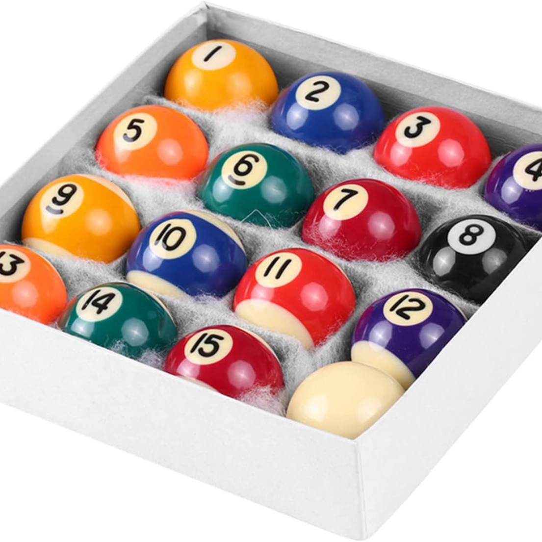 Mini Billiard Balls Set 16 piezas de billar 25/32mm resina mini juego de billar