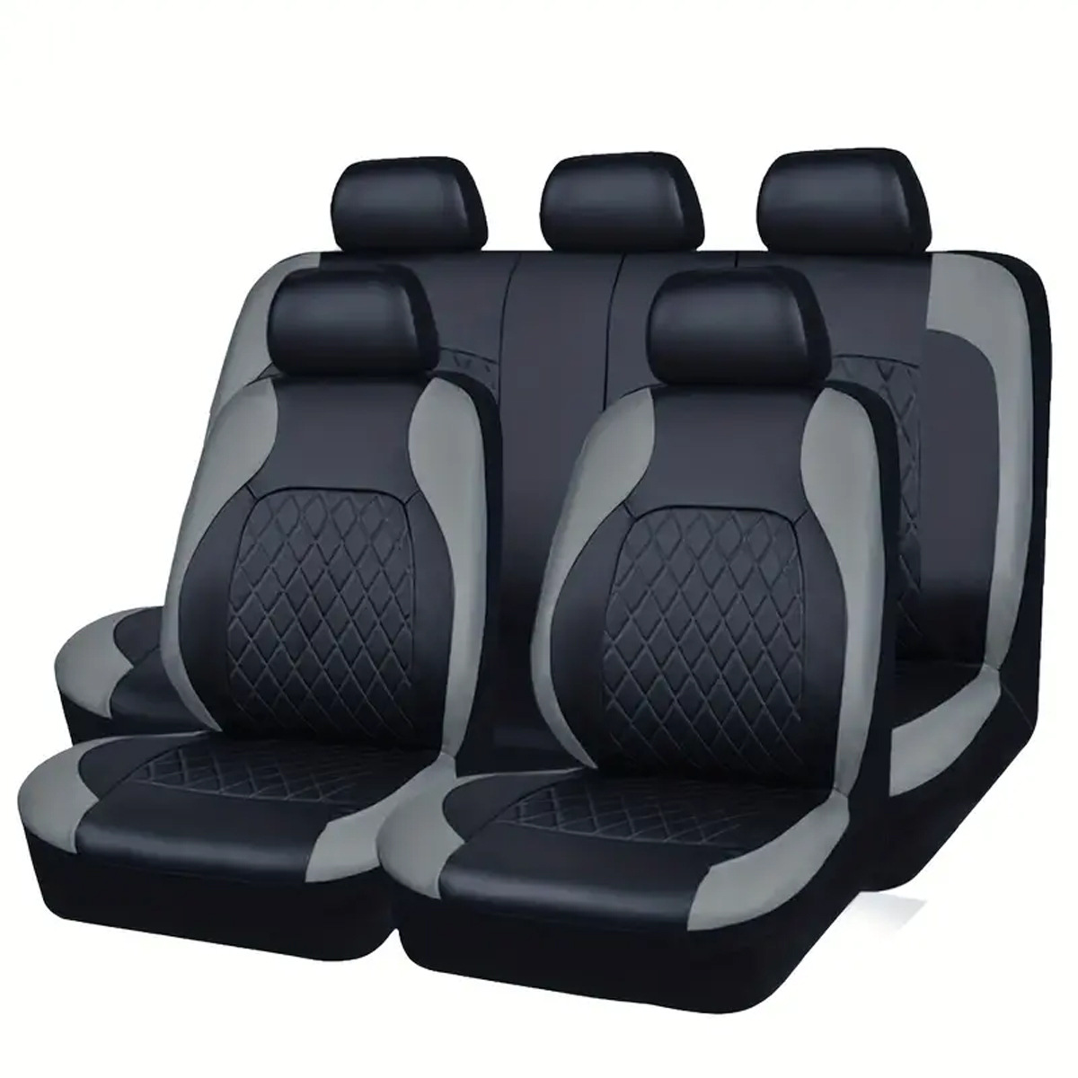 Diamond Lattice PU – Universal Seat cushion, seat cover - gray-2