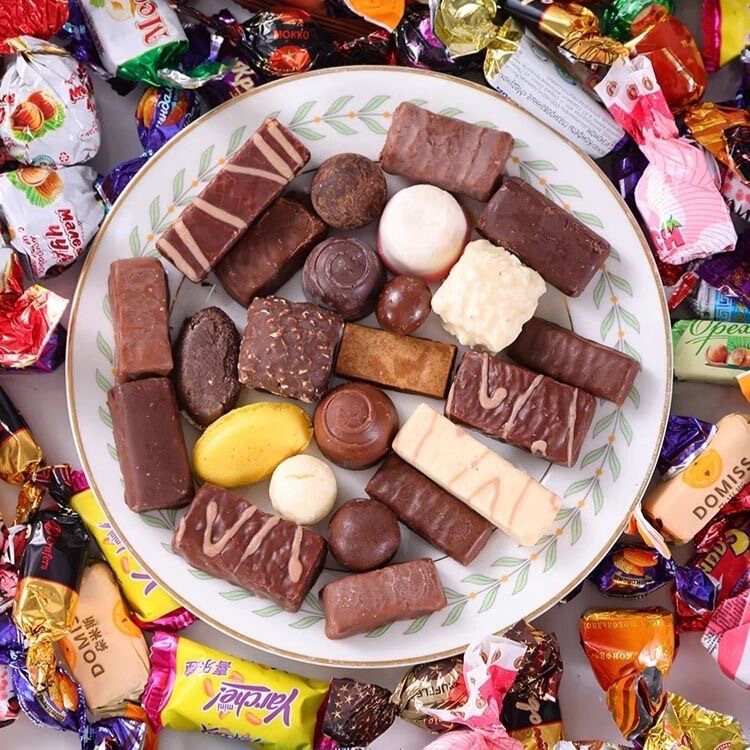 ロシア輸入サンドイッチチョコレート混合キャンディー多味ばら積結婚祝い砂糖卸売り500g包郵便|undefined