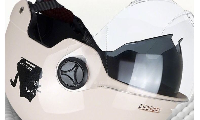 Dual-vision new helmet for electric scooters, adult half helmet for electric vehicles and motorcycles, national standard 3C certified safety helmet, summer sun protection