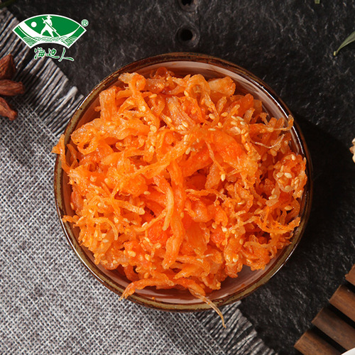 Beachside People Spicy and Hot Squid Strips 58g Seafood Snack Ready-to-Eat Wholesale Spicy Flavor Squid Snack Dried Goods