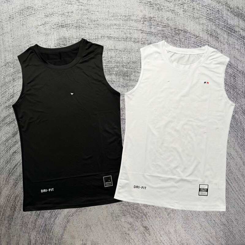 Cross-Border American-Style Fitness Vest Men's Quick-Dry T-Shirt Basketball Running Compression Shirt High-Elastic Base Layer Compression Top Cross-Border American-Style Fitness Vest Men's Quick-Dry T-Shirt Basketball Running Compression Shirt High-Elastic Base Layer Compression Top