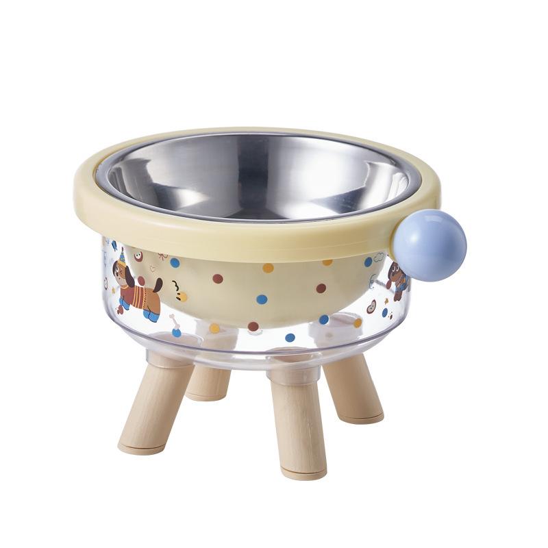 [Sorpresa de consulta] tazón para gatos tazón de agua para beber tazón de acero inoxidable tazón para perros no es fácil derribar protector cervical tazón para mascotas