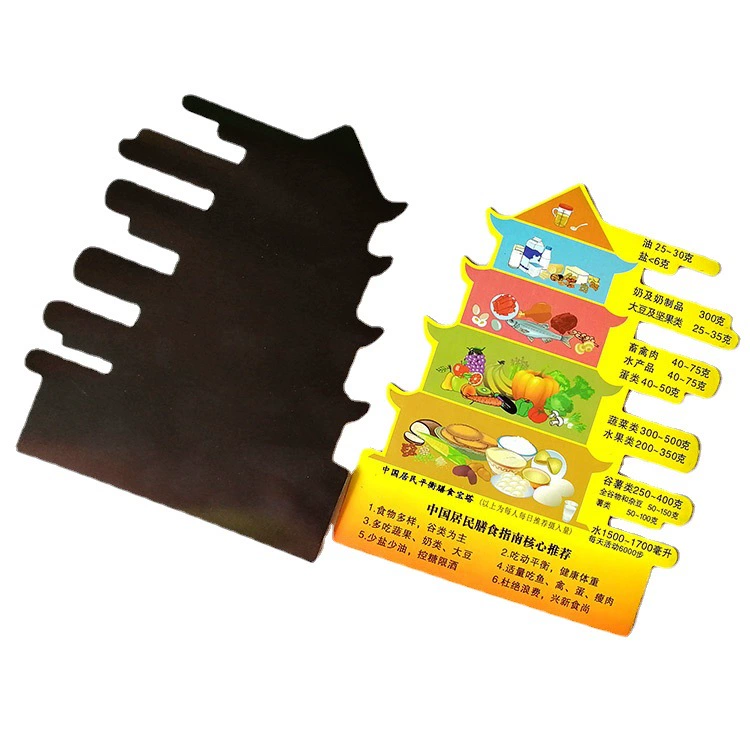 Здоровая диета пагода магнитные наклейки на холодильник рекламные подарки мягкие магнитные наклейки на Холодильник Печать логотипа Выгравированный QR-код