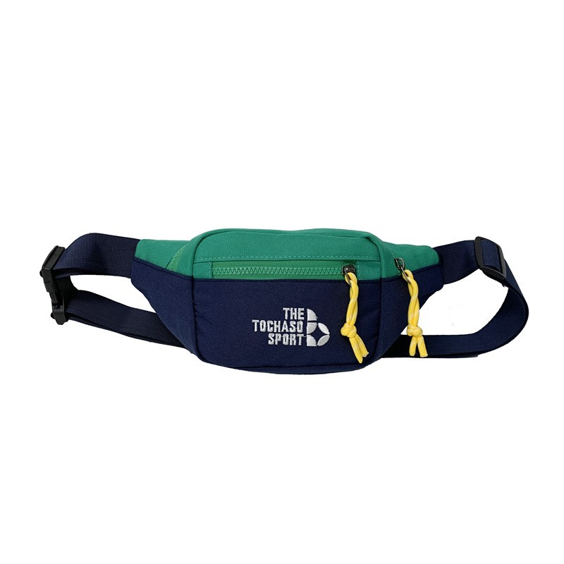 Bolsos de cintura coreanos para niños y niñas para viajes al aire libre, bolsos deportivos casuales para bebés, bolsos de nuevo tipo de letras de contraste de color para niños