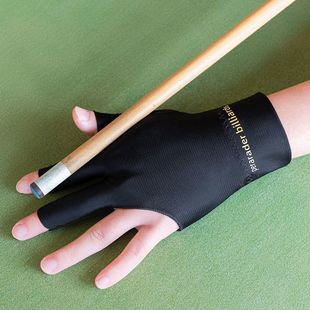 Billiard Shop Gloves Three-Finger Non-Slip Men's and Women's Durable Classy Billiard Cue Sweat-Absorbent Left and Right Hand Black Special Summer