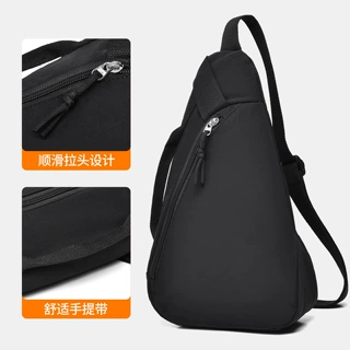 胸包女质感字母手机斜挎包时尚尼龙休闲胸前挎包女单肩包高级感