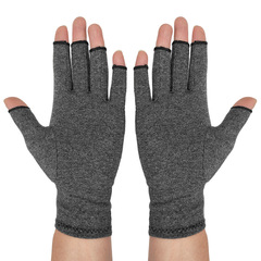 Amazon compression gloves, fitness sports cycling half-finger anti-slip winter warm pressure gloves