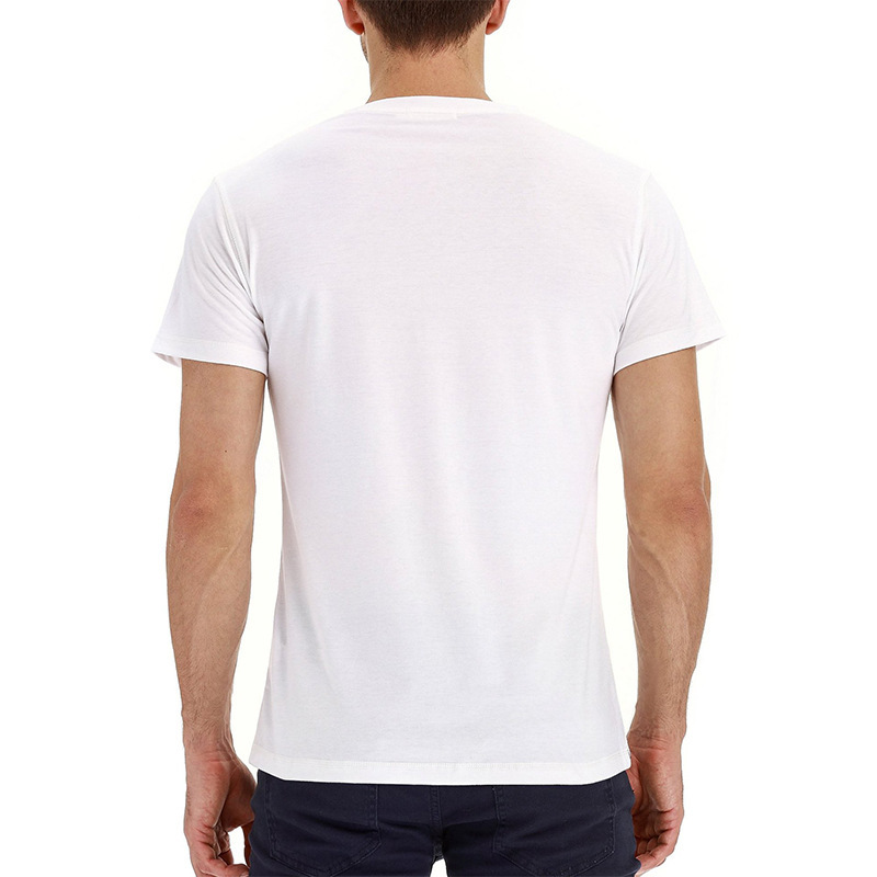 Sommer Europäisches und Amerikanisches Herren-Kurzarm-T-Shirt, Herren-Bottom-Shirt, Rundhalsausschnitt, lässiges, vielseitiges Henley-Shirt_voghion.com