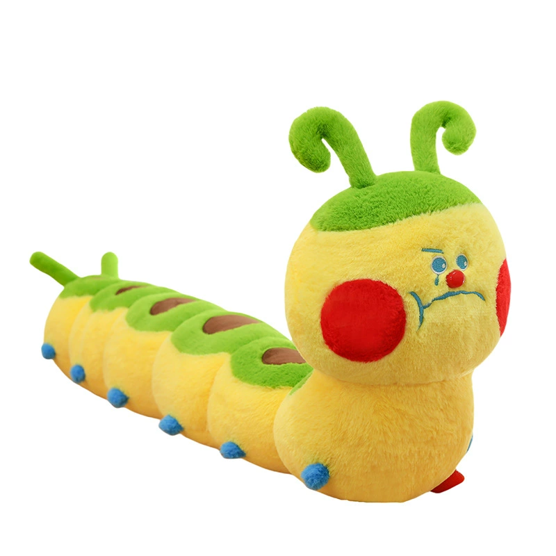 Милый плюш toy, подушка, тряпичная кукла для сна, гусеница