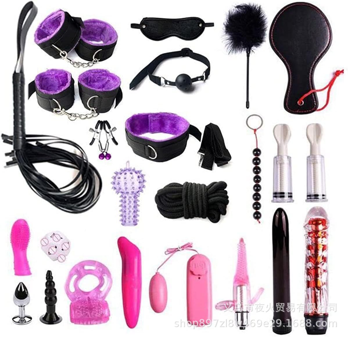 Sexy SM23 sets of handcuffs and whips adult sex toys set-up binding binding flirting a generation of hair
