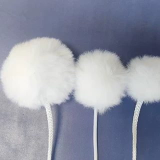 4CM仿懒兔毛球猫窝宠物用品毛球猫玩具diy猫爬架配件毛绒仿懒兔毛