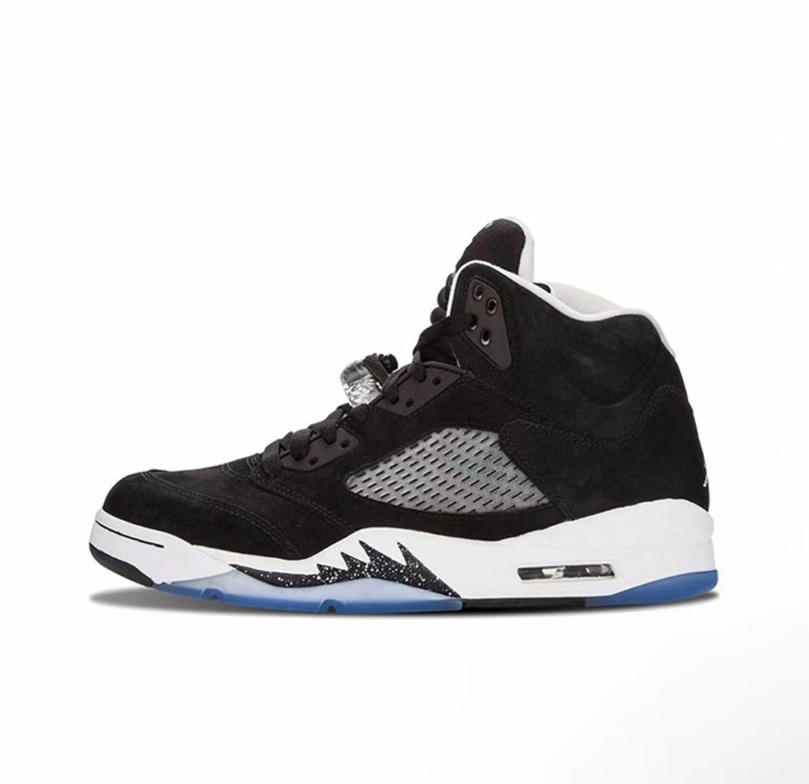 Pedidos de comercio exterior de fábrica de zapatos Putian AJ5 zapatos de baloncesto Liuchuan arce negro y blanco alas de cicada Jiao5 zapatillas de amortiguación de aire image 6