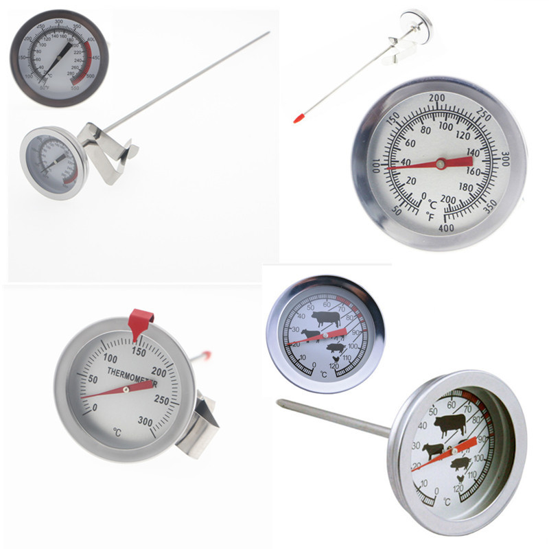 油炸锅温度计 家用不锈钢厨房食品糖果烘焙类高温温度计 油温计