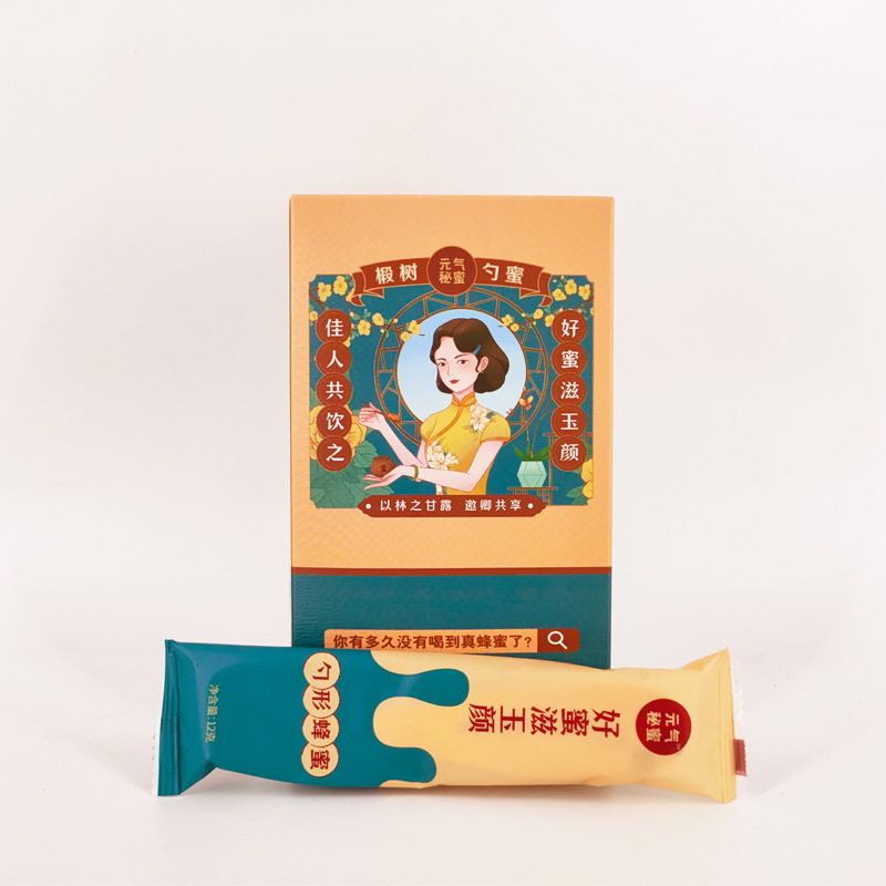 숟가락 꿀 나눔 팩 (상자당 5 개)