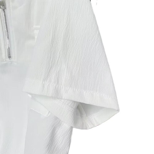 Men's Summer Band Collar Polo Shirt Loose Japanese Style Casual Half-Sleeve Shirt