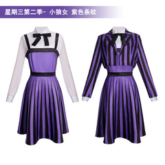 亚当斯第二季cos服美剧一家小狼女依妮德cosplay校服万圣节服装