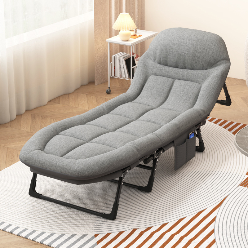 Lunch Break Foldableing Bed Office Single Recliner Simple Nap Artifact Portable Hospital Escort Bed Outdoor Camp Bed