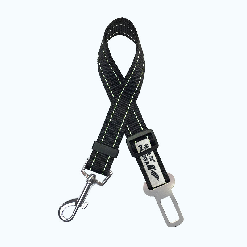 Multifuncional cinturón de seguridad de coche cuerda de tracción un enchufe una hebilla multi-cabeza fuerte durable mascota gato perro suministros