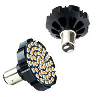 Для мотоцикла Harley Davidson светодиодный указатель поворота 48SMD 2835 1157 двухцветный белый желтый