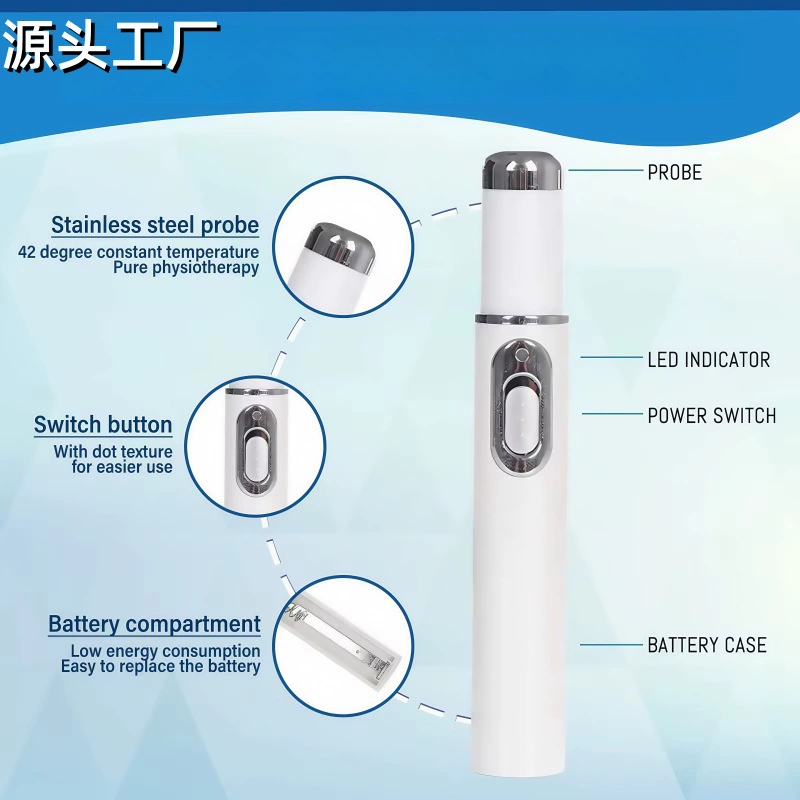 Ручка для удаления прыщей с синим светом через границу, неинвазивный инструмент с черной технологией, ручка для удаления родинок с помощью лазера, косметический инструмент с точкой замерзания, ручка для удаления пятен, популярный продукт