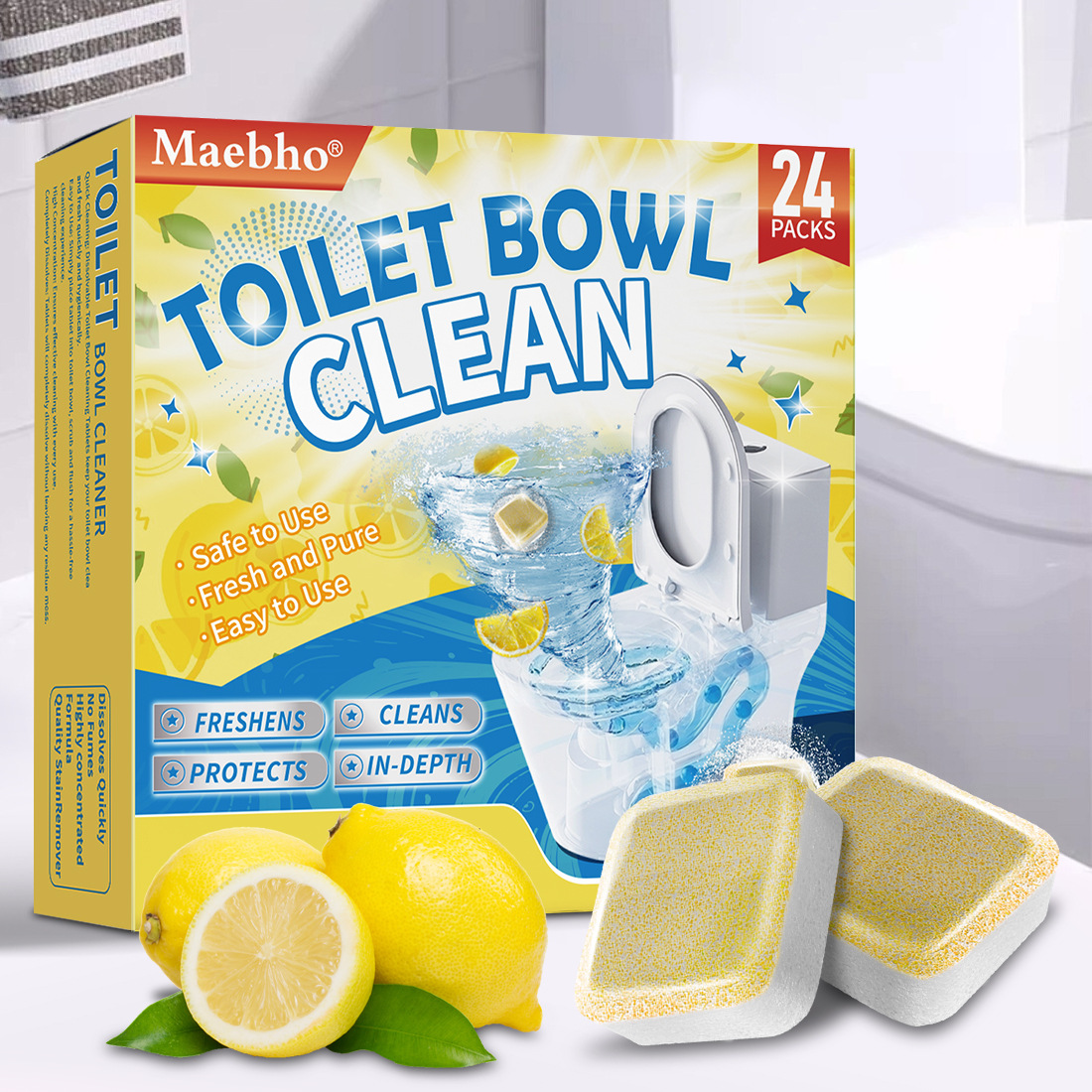 Cross-Border Toilet Cleaner Toilet Toilet Cleaning Effervescent Tablets Household Toilet Cleaner Cleaning Tablets Urine Scale Toilet Cleaning Tablets