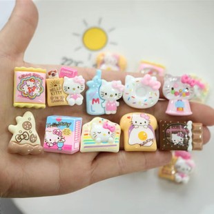 Cute Cartoon Food Play Dessert Resin Jewelry DIY Cream Glue Phone Case Hairpin Water Cup Patch Refrigerator Sticker