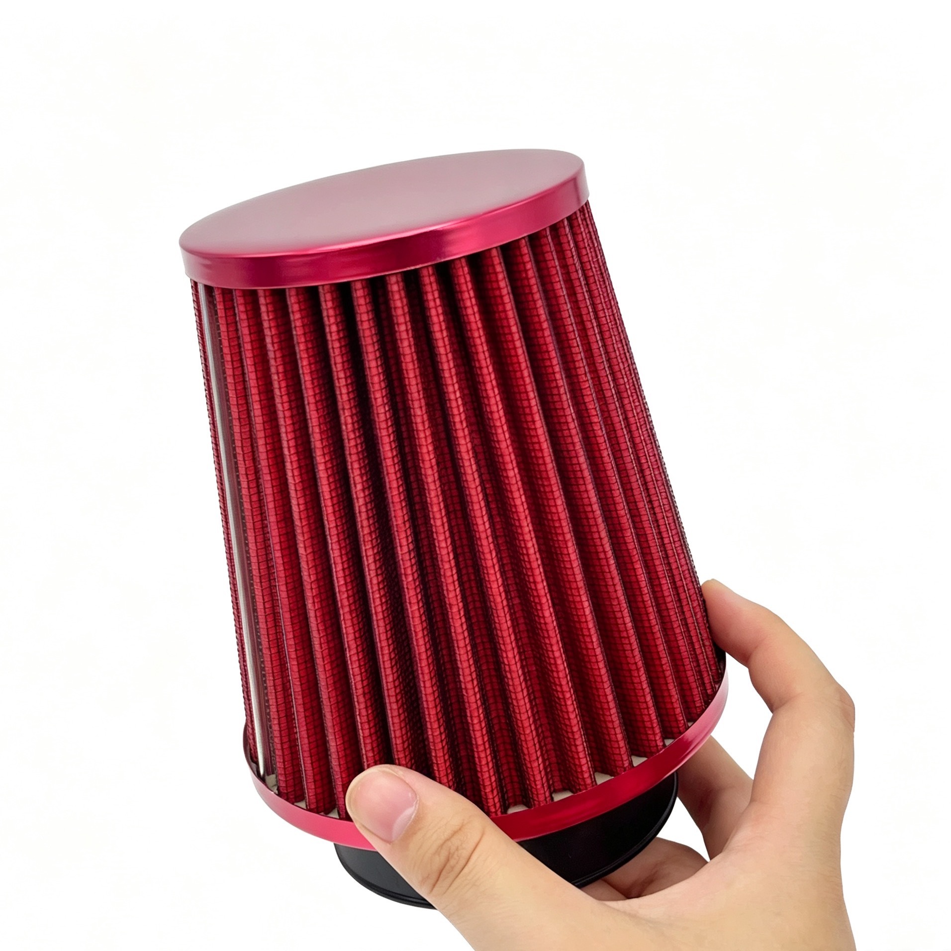 Car modification 76mm high-flow air filter modified mushroom head filter exhaust gas filtration