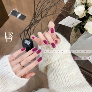 小颖花思蝶-大Q瓶14小妈紫美甲纯色胶12ml光疗甲油胶（三不含）
