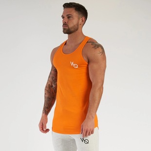 Amazon Aliexpress Cross-border New Muscle Fitness Outdoor Gym Sports Running Racer Vest Sleeveless Shirt