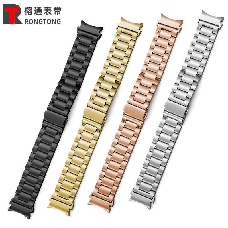 Para Galaxy watch Ultra/7/6/5 banda de acero 40/42/43/44/45/46/47 cuentas sólidas