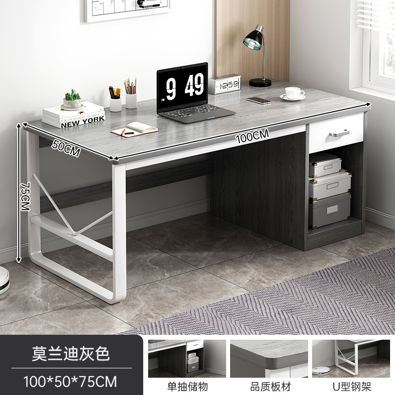 Escritorio de computadora personalizado dormitorio escritorio de escritorio estudiantil escritorio de escritura simple moderno con cajón escritorio de almacenamiento