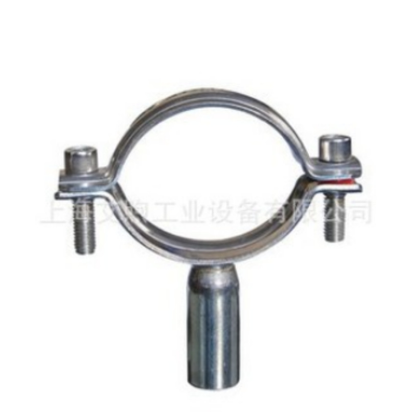 304/316L不锈钢卫生级管托 化工不锈钢管卡 工业焊接快装管夹支架