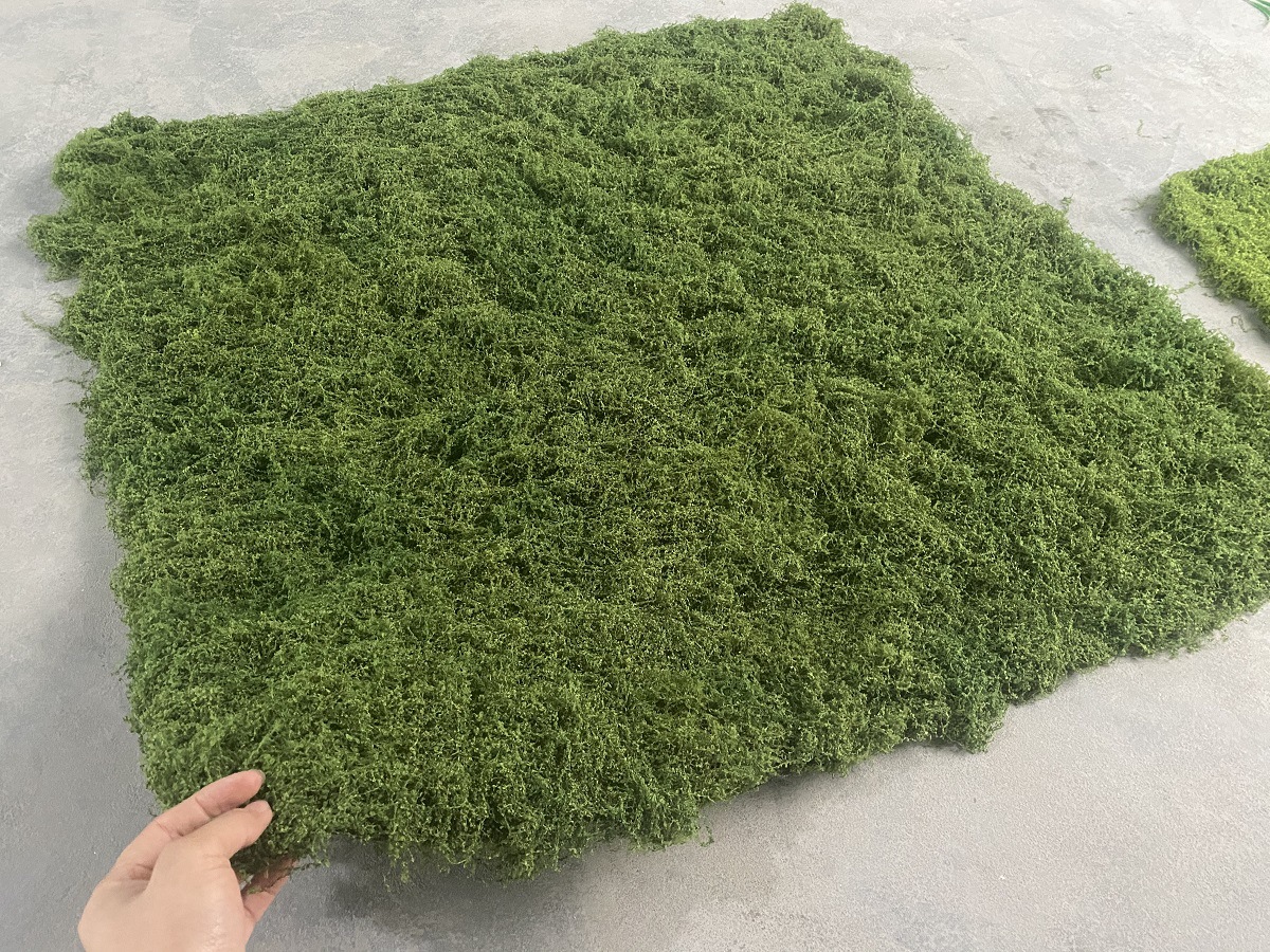 1 piece of velvet dark moss that does not shed lint (1X1 meter